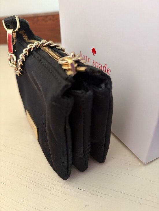 Kate Spade Star Bright Owl Mini Natasha Coin Purse Black - Picture 6 of 9